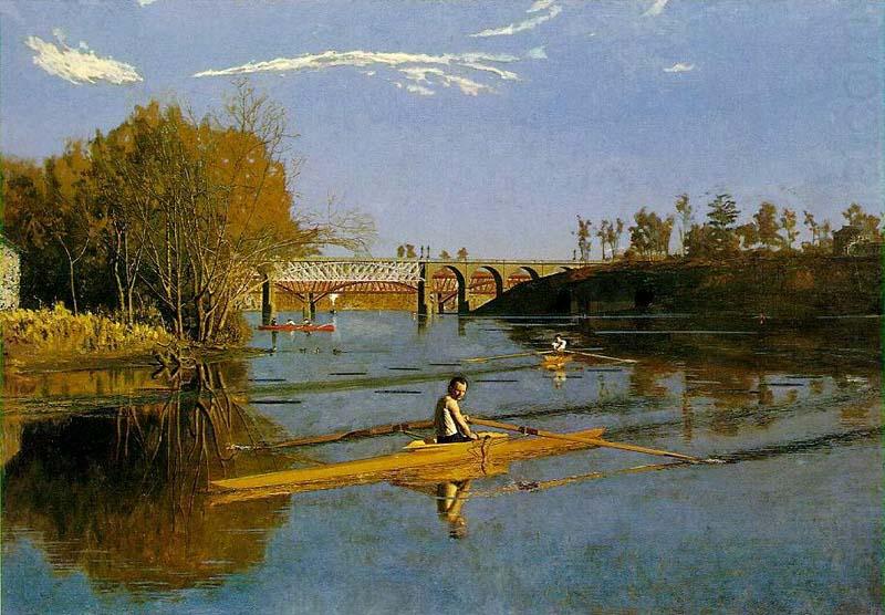 Thomas Eakins Max Schmitt in a single scull china oil painting image